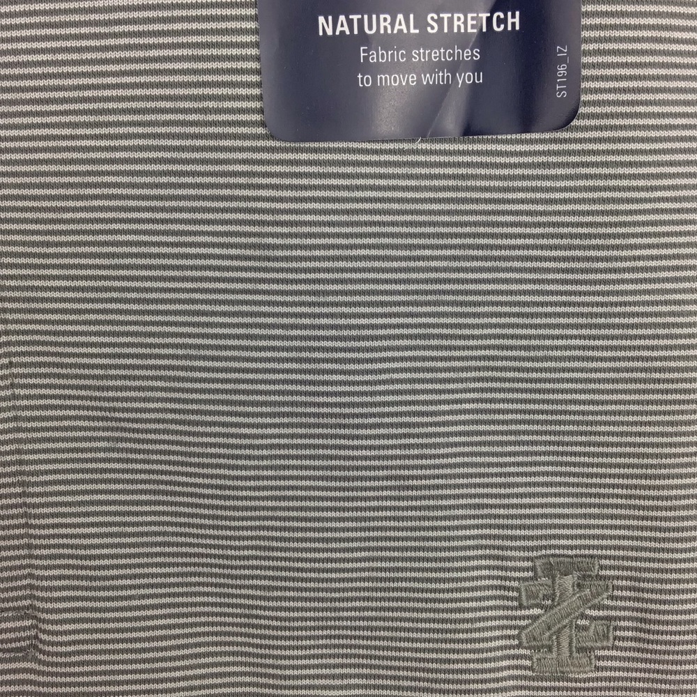 IZOD Men’s Micro Stripe Polo Shirt Medium - Picture 8 of 11